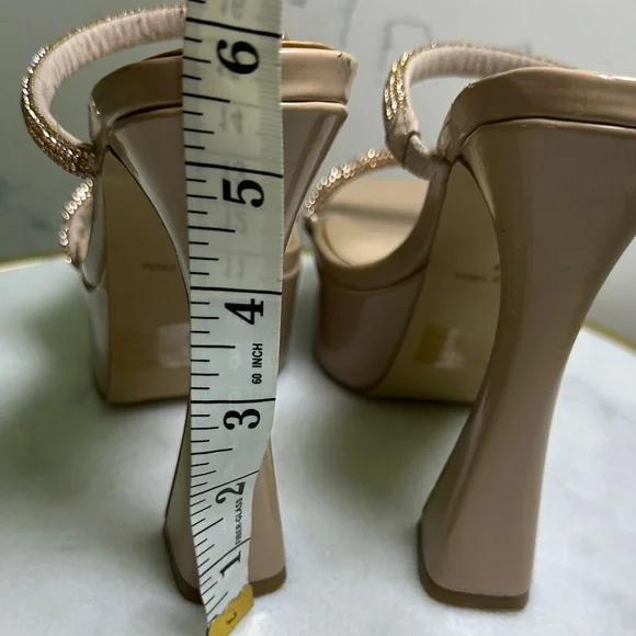 Steve Madden Zayne Nude/Tan Platform Heels Size 7 - Picture 5 of 7